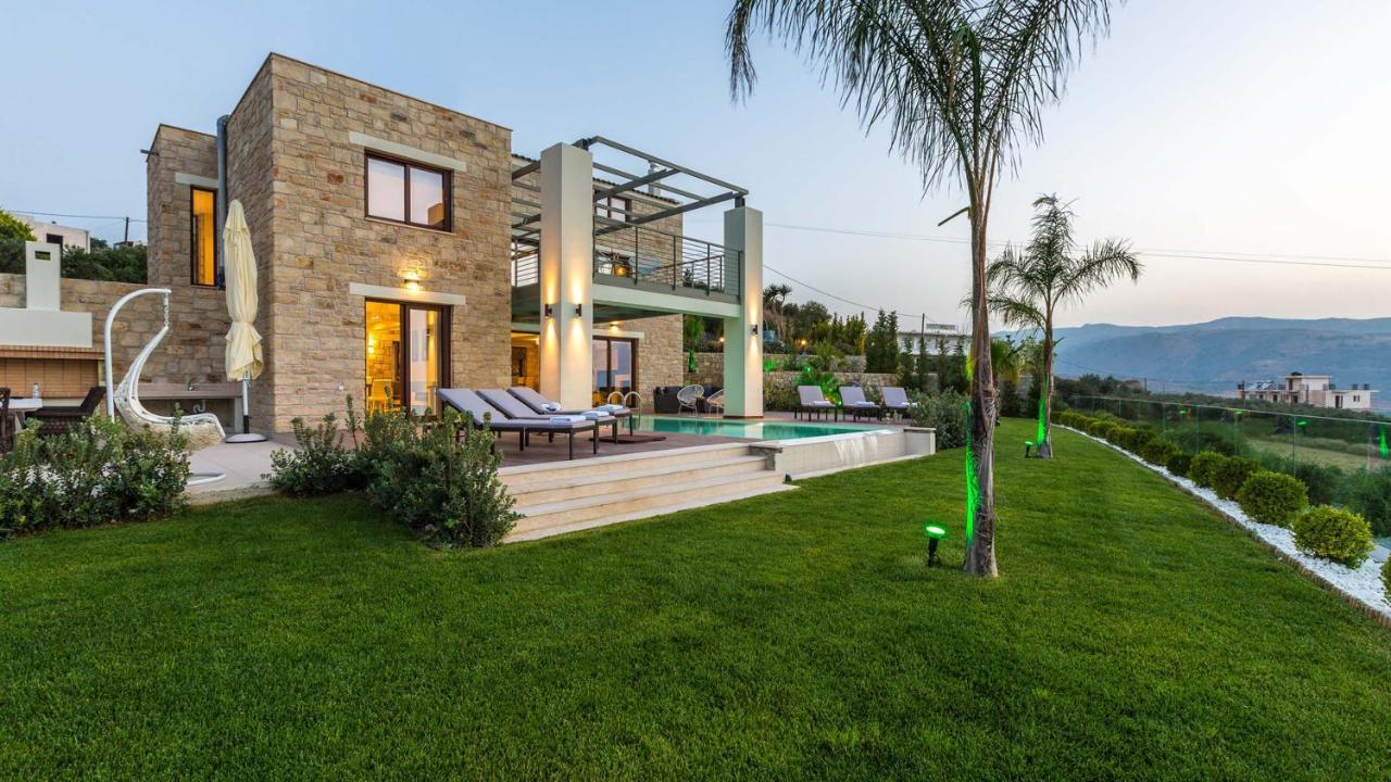 Villa Emilia I Luxury, Amazing Seaview, Next To The Town 키사모스 외부 사진