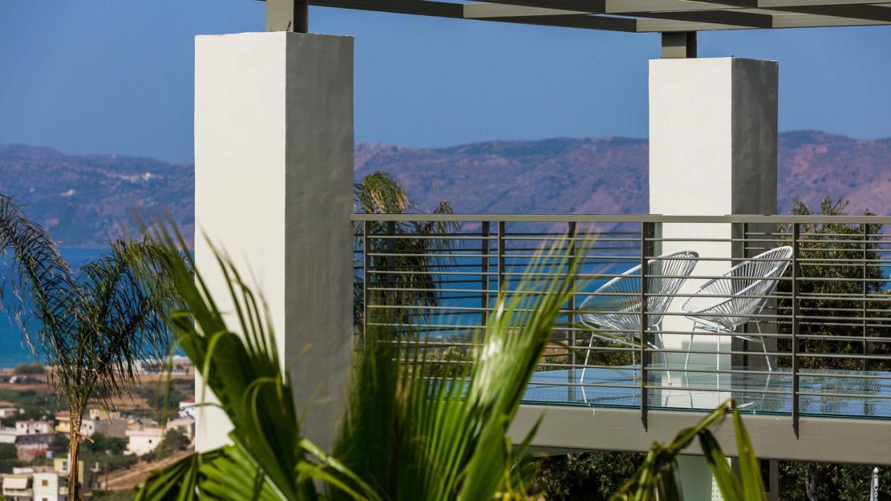 Villa Emilia I Luxury, Amazing Seaview, Next To The Town 키사모스 외부 사진