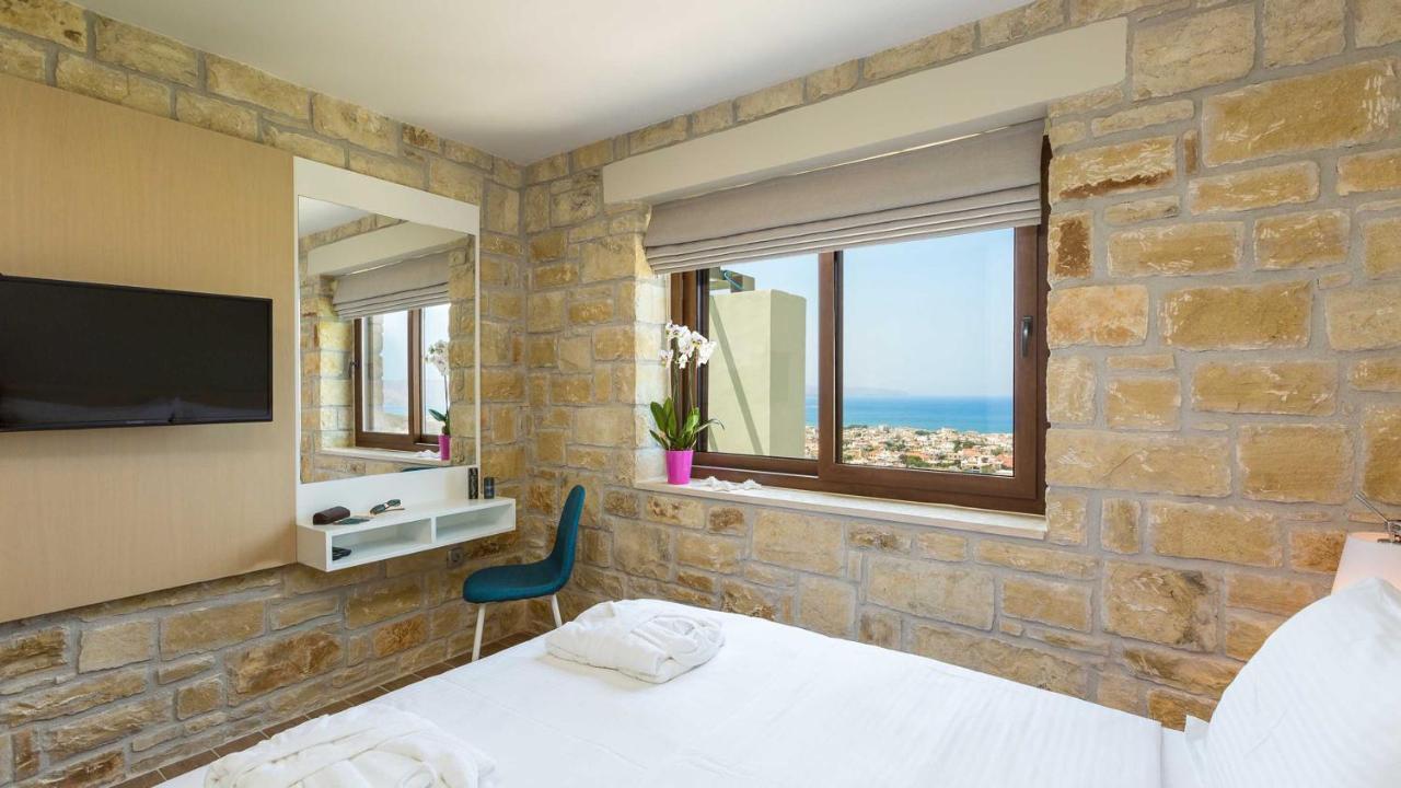 Villa Emilia I Luxury, Amazing Seaview, Next To The Town 키사모스 외부 사진