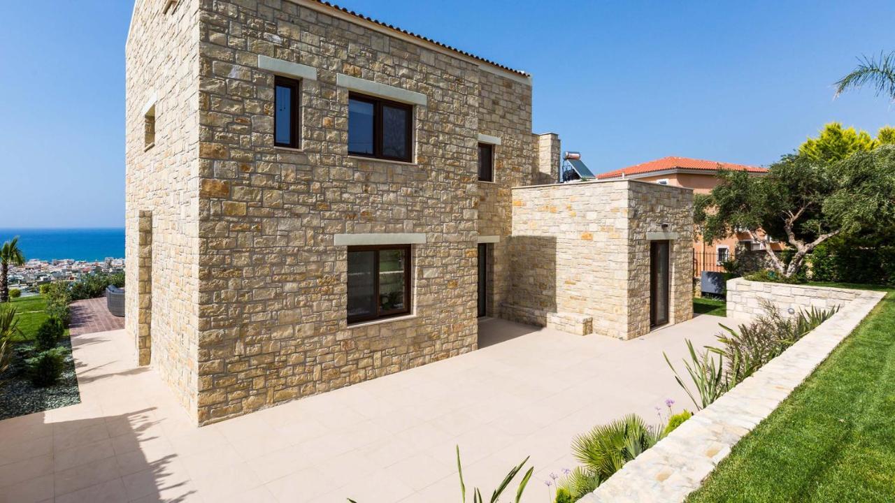 Villa Emilia I Luxury, Amazing Seaview, Next To The Town 키사모스 외부 사진